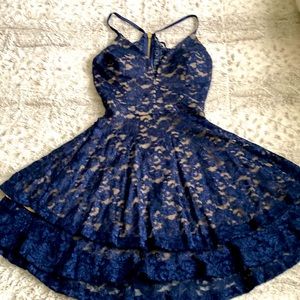 Midnight Blue Evening Dress